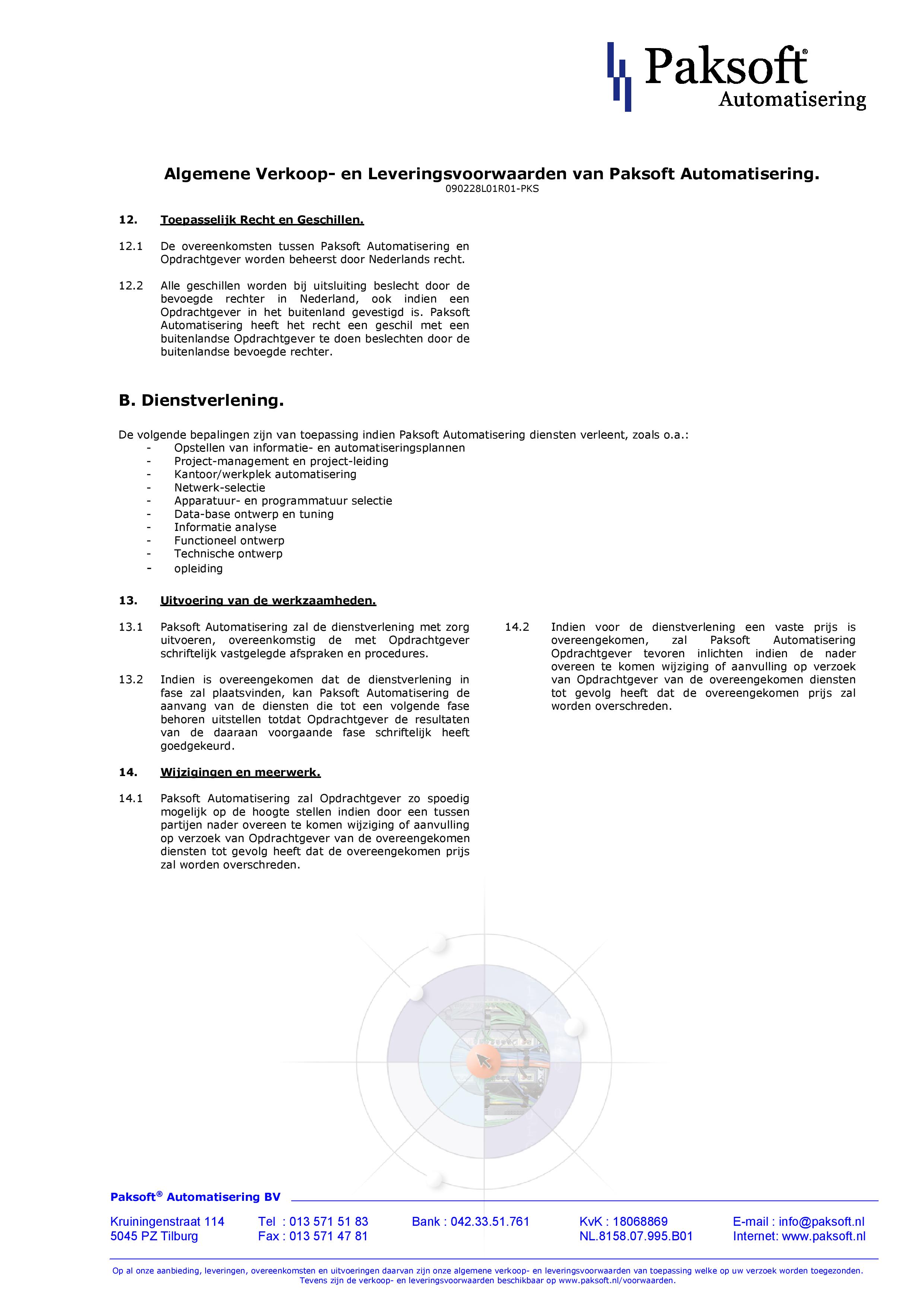 Leveringsvoorwaarden Pagina 3 - Check Point Partner Nederland - Paksoft