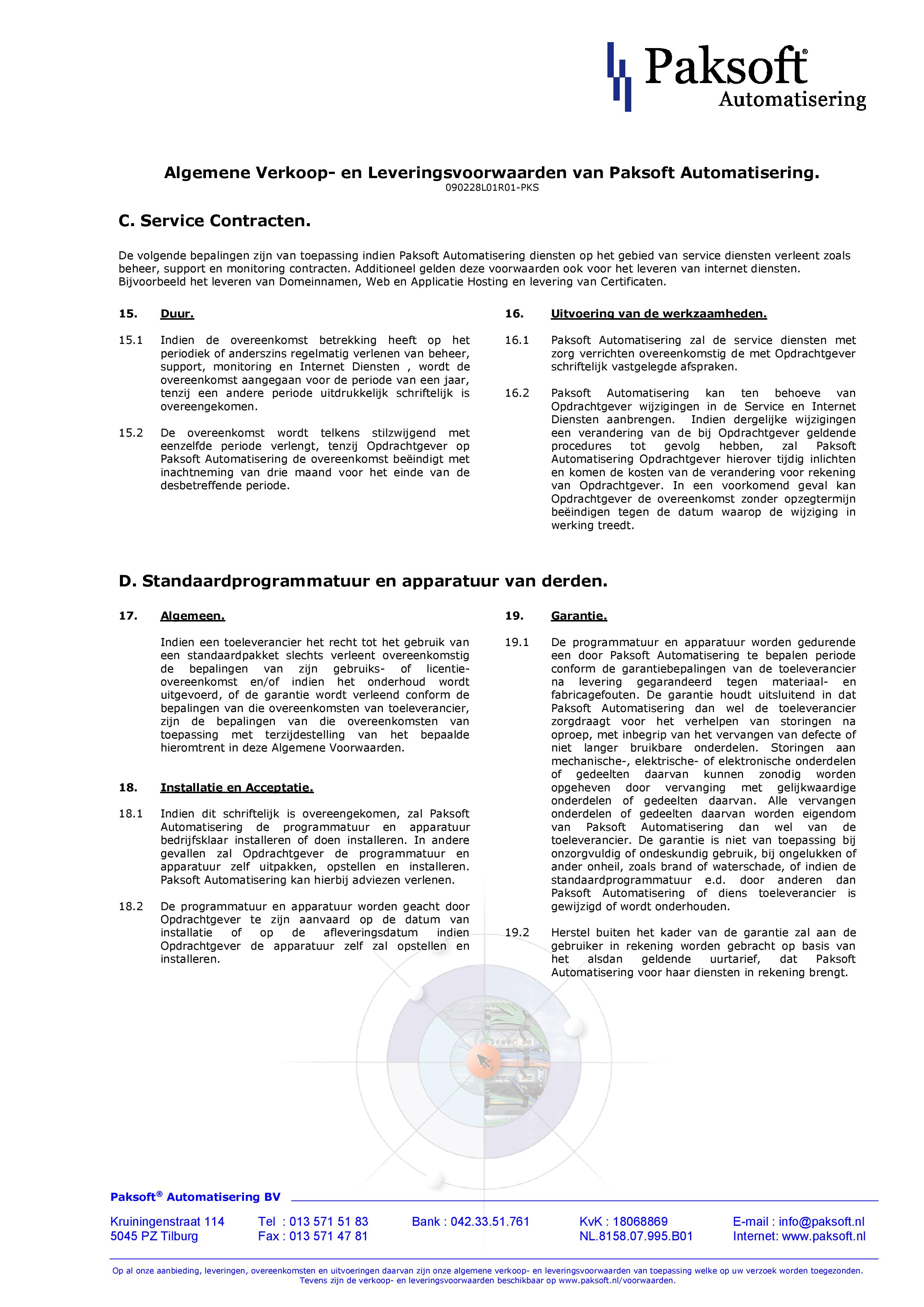 Leveringsvoorwaarden Pagina 4 - Check Point Partner Nederland - Paksoft